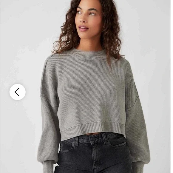 Free People Easy Street cropped pullover small - Picture 1 of 8